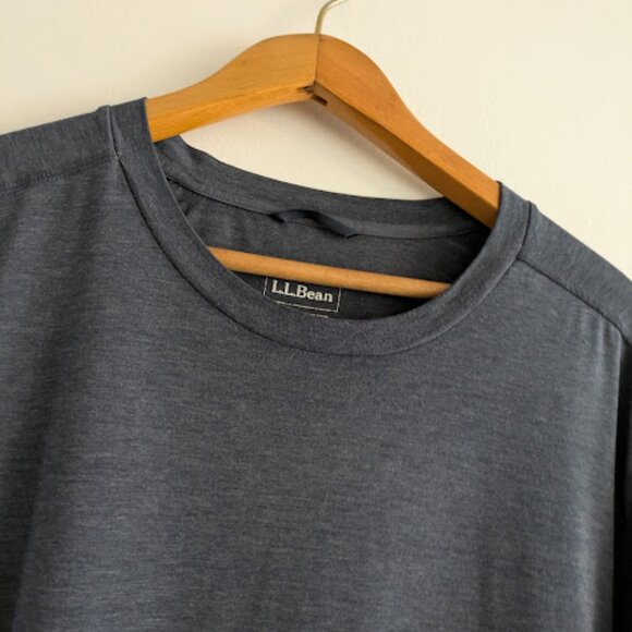 LL Bean Gray/Blue T-Shirt Size XL Tall - Picture 7 of 8